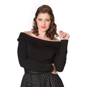 Banned Bardot Love Top in Black